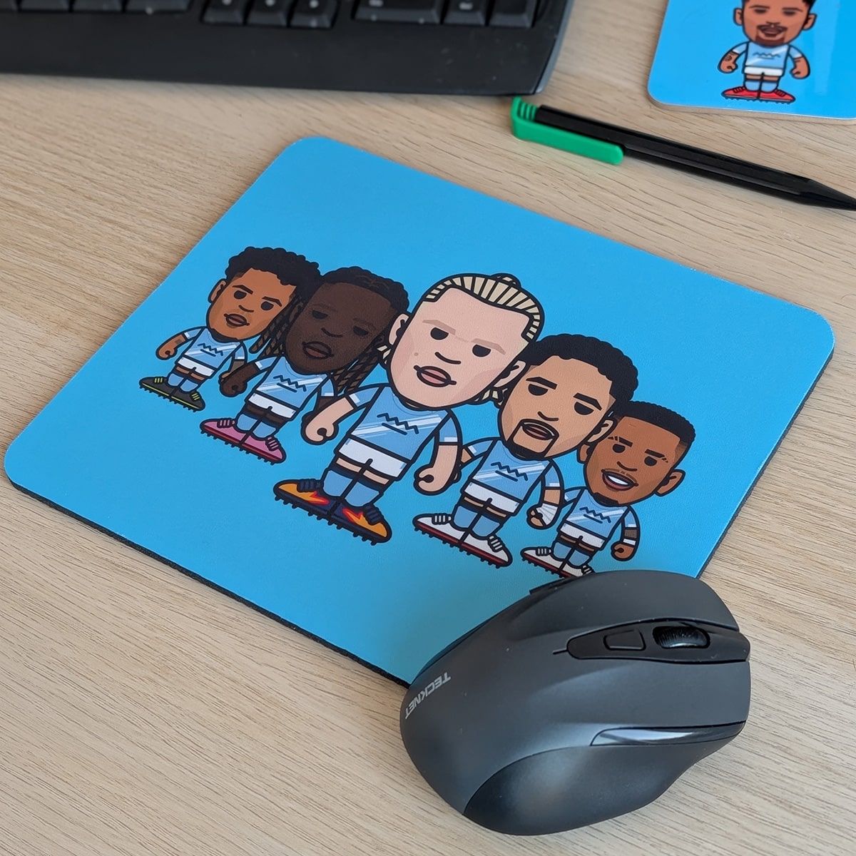 City Attack With Haaland Mouse Mat