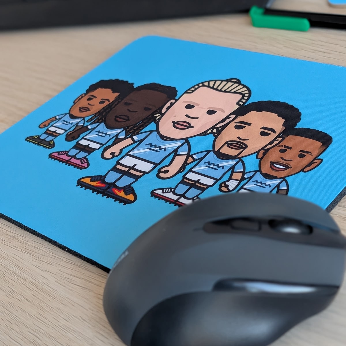 City Attack With Haaland Mouse Mat