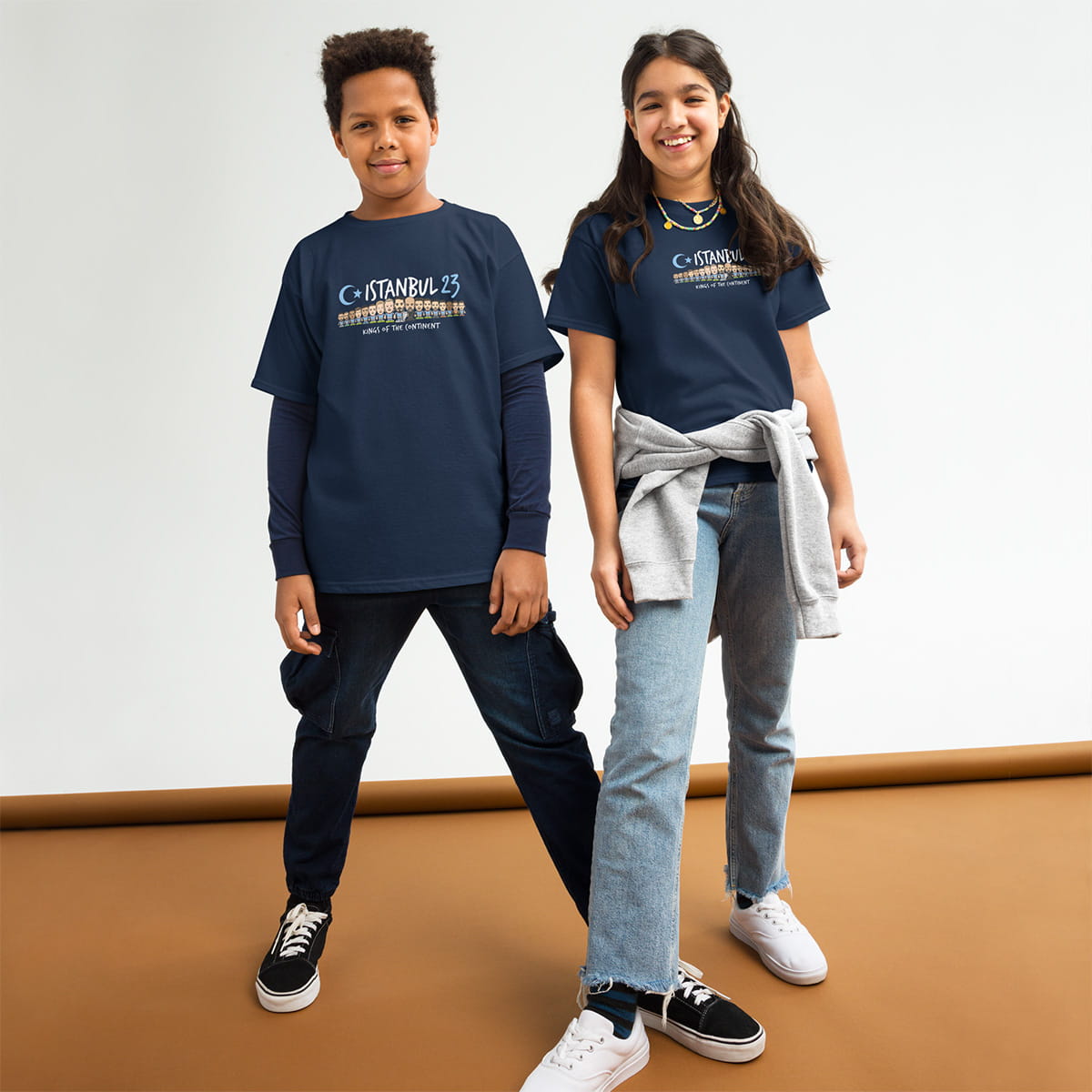 Children's Istanbul Champions 23 Navy T-shirt