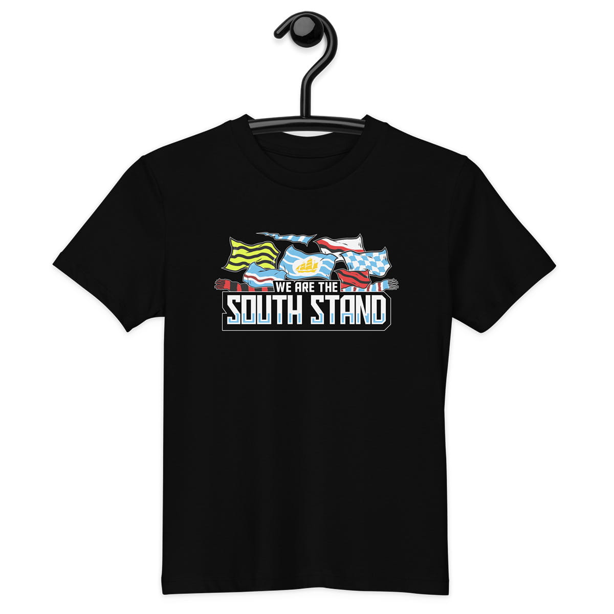 Children's South Stand Flag Black T-shirt