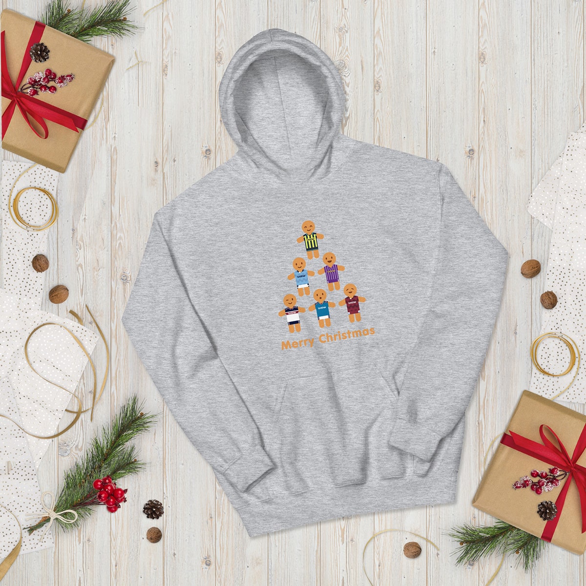 Gingerbread City Kits Christmas Hoodie
