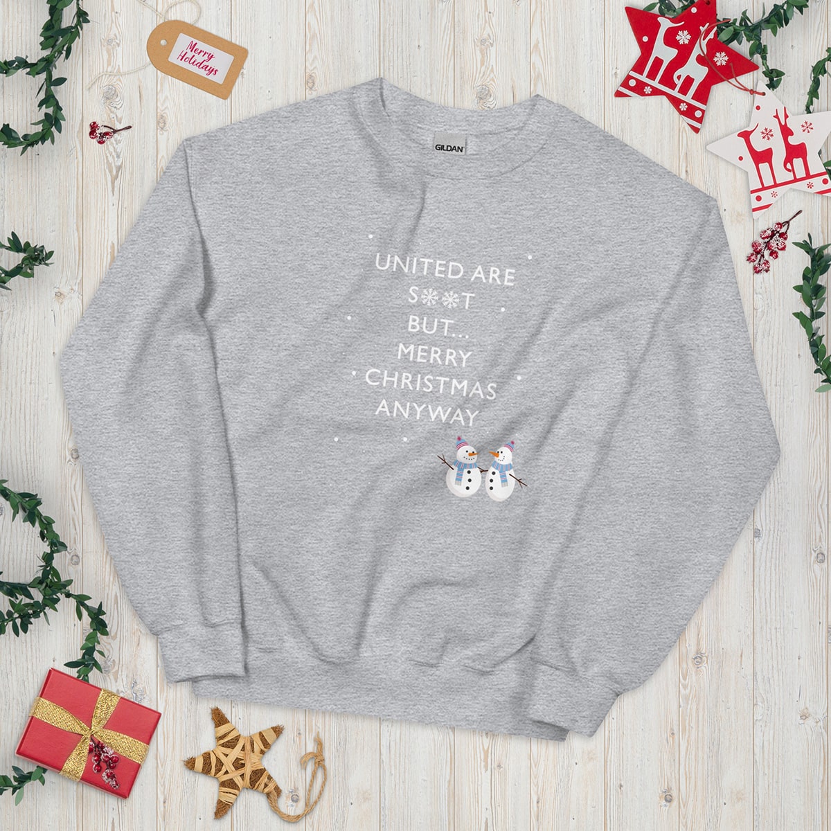 United Are S**t Christmas Sweatshirt