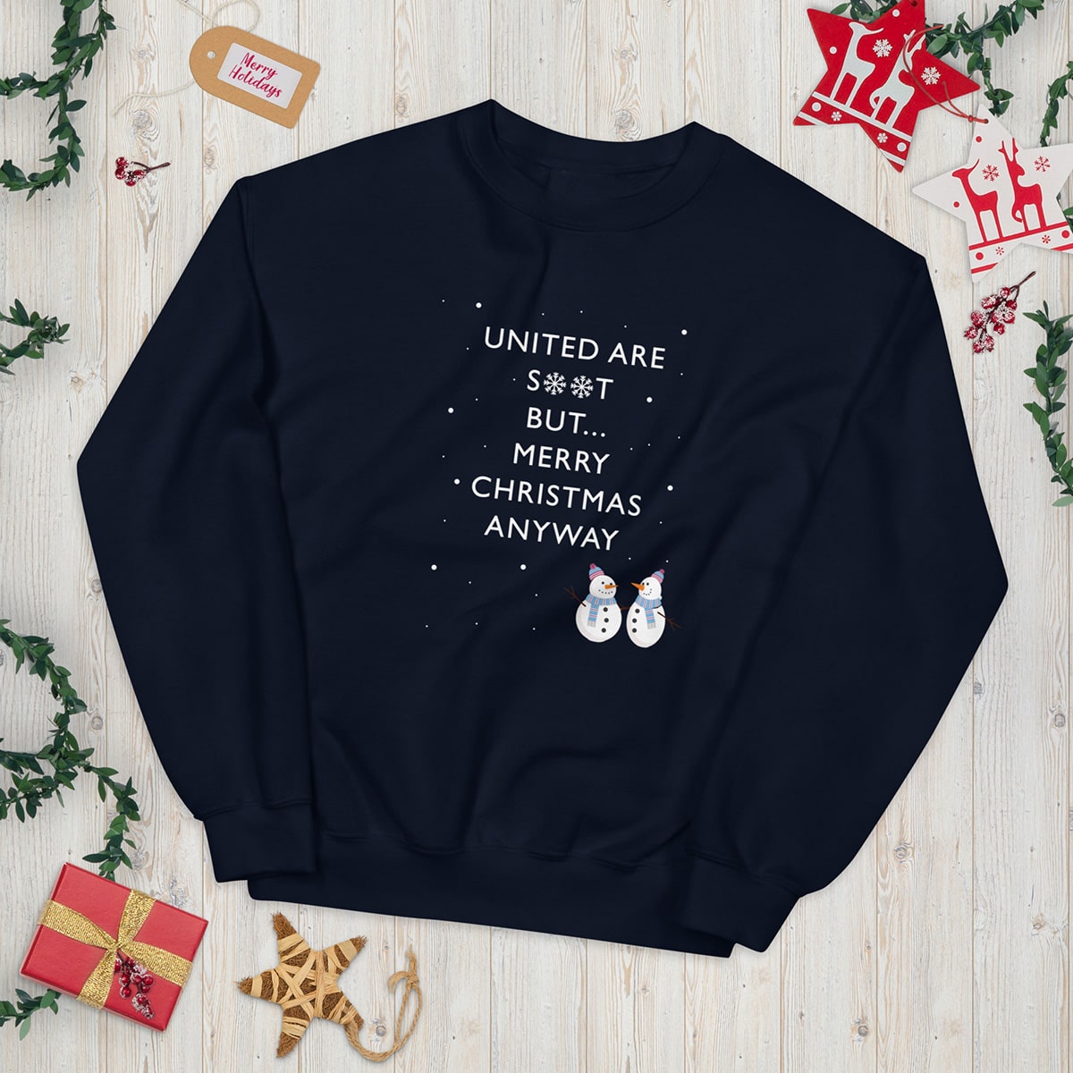 United Are S**t Christmas Sweatshirt