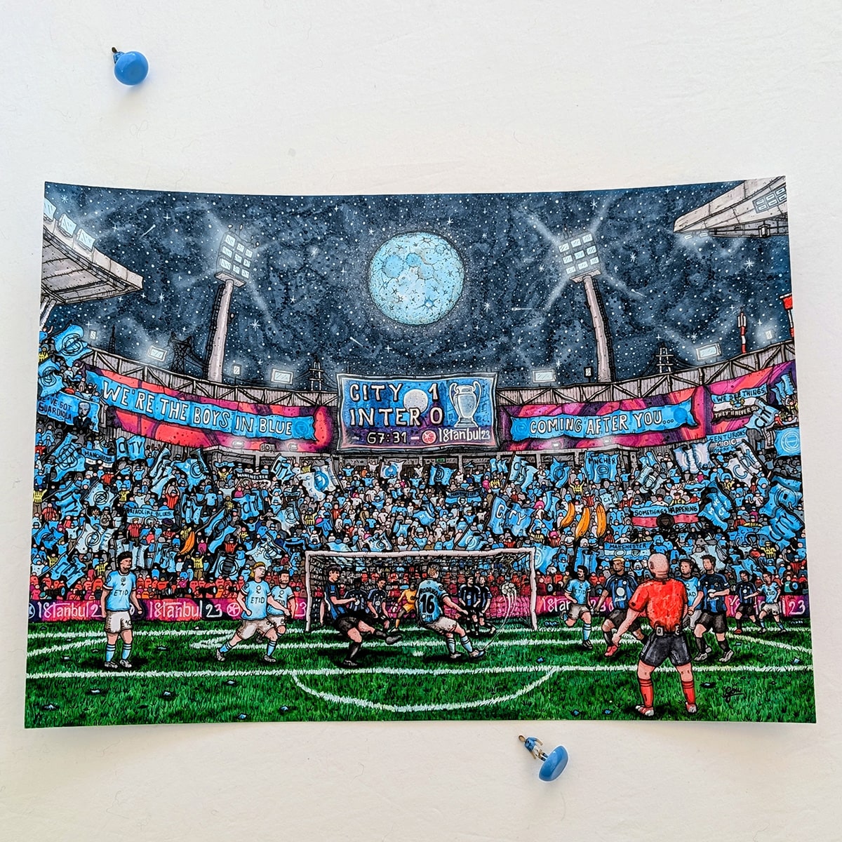 Rodri Istanbul Goal Print