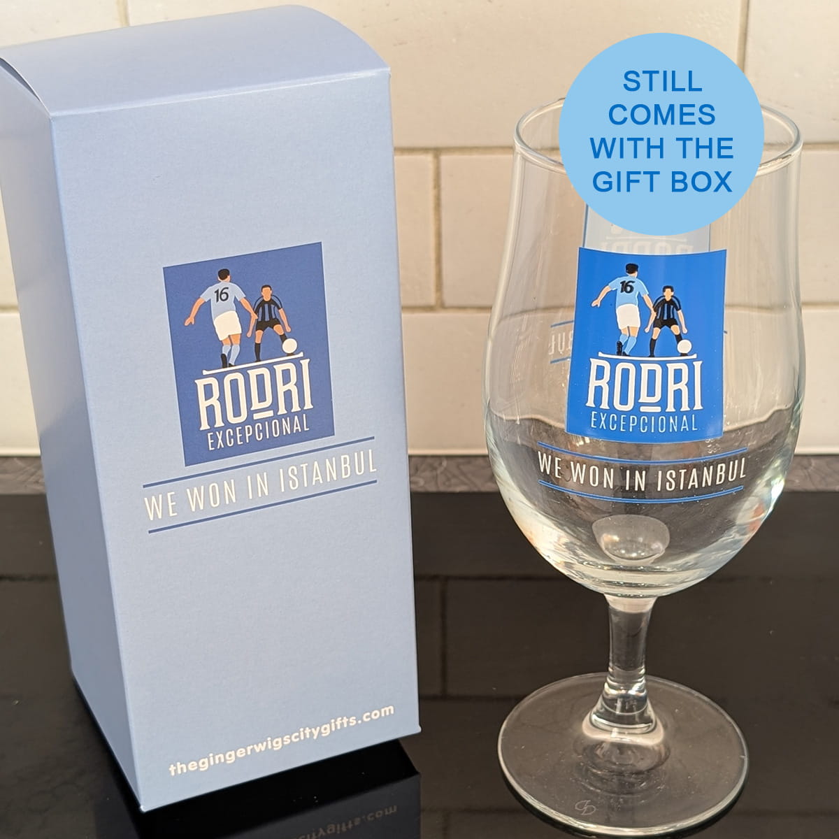 'Not Quite Perfect' Rodri Istanbul Pint Glass