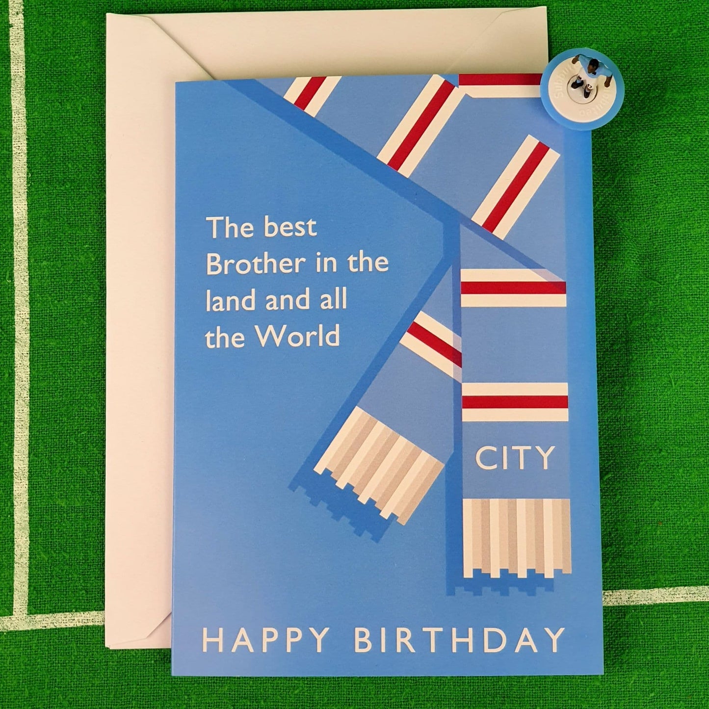 Best Brother in the Land City Birthday Card