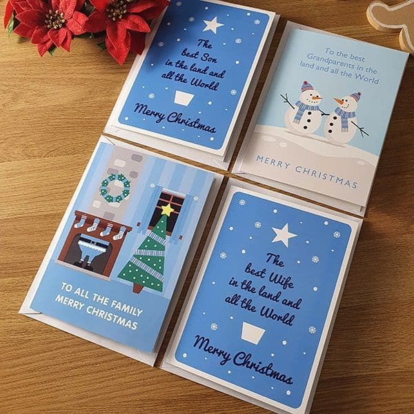 Best Couple Snowman Christmas Card