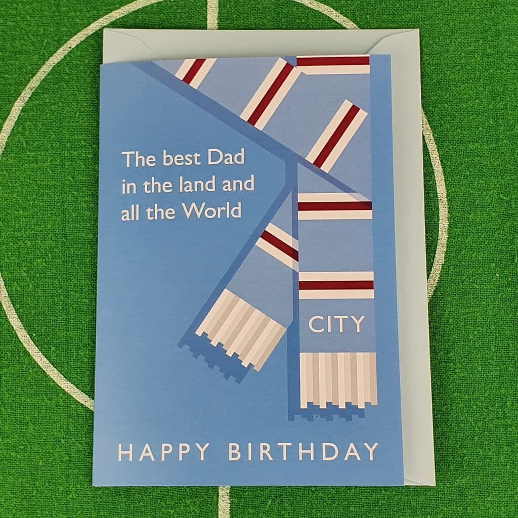 Best Dad in the Land City Birthday Card
