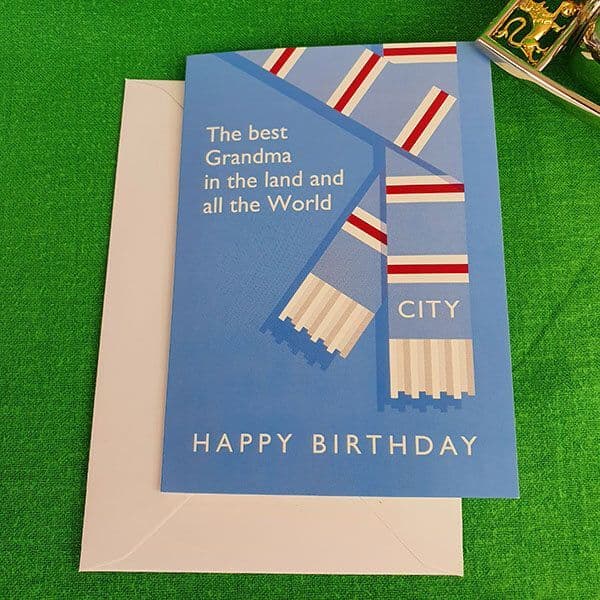 Best Grandma in the Land City Birthday Card