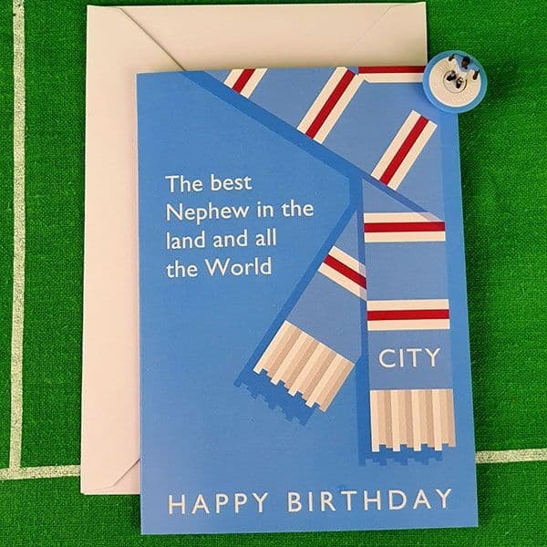 Best Nephew in the Land City Birthday Card