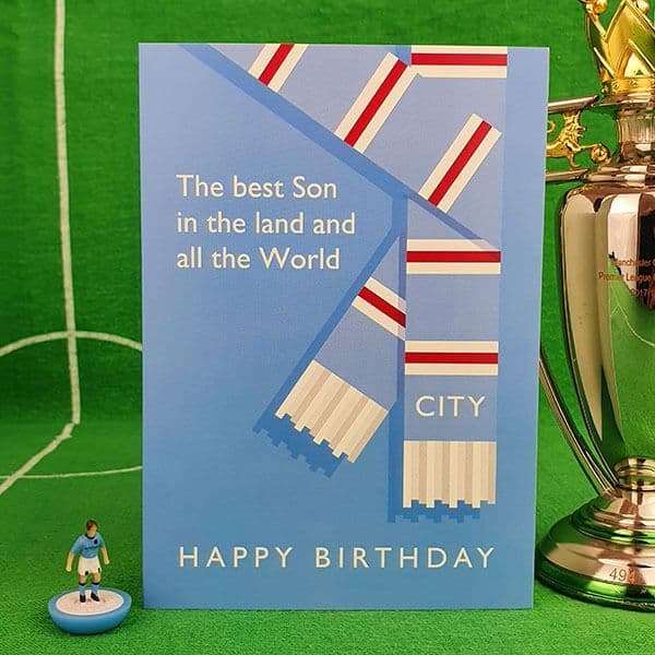 Best Son in the Land City Birthday Card