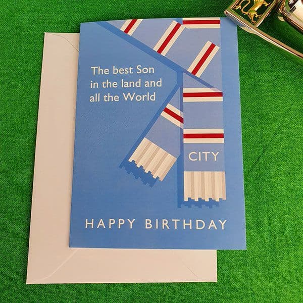 Best Son in the Land City Birthday Card