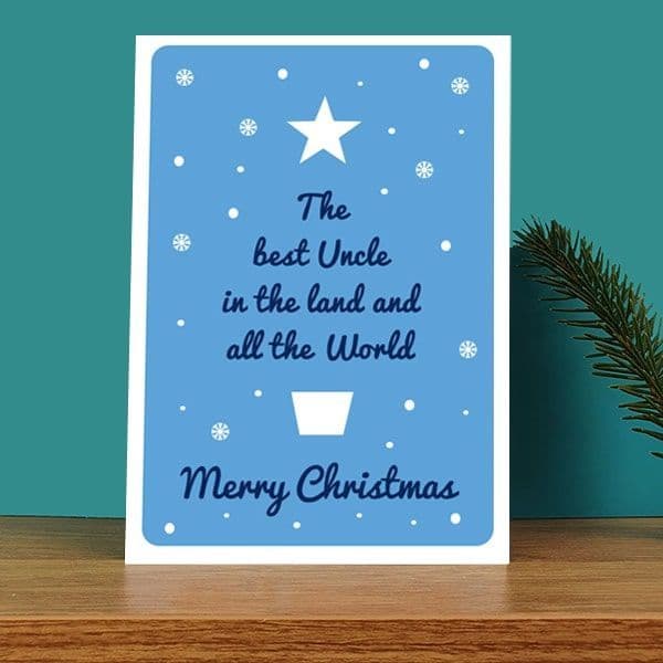 Best Uncle in the Land Christmas Card