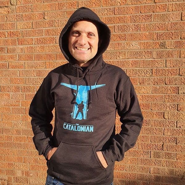 Catalonian Black Hoodie