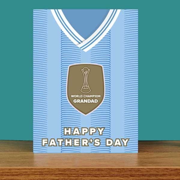 Champion Grandad Manchester City Father's Day Card