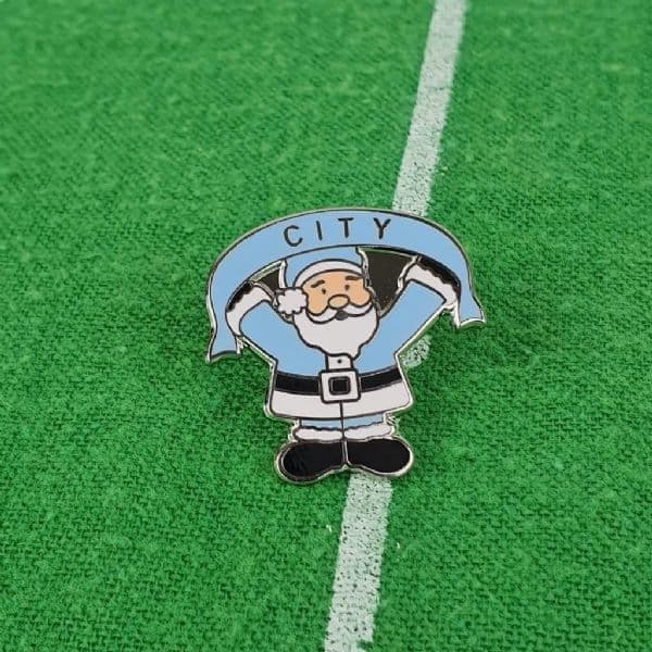 City Santa Pin Badge