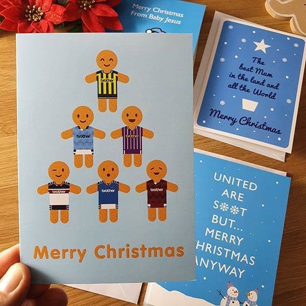 Gingerbread Men Kits Christmas Card
