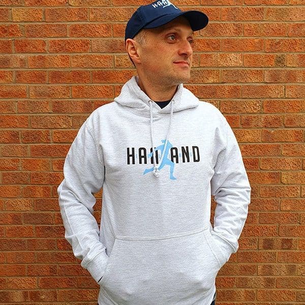 Haaland Celebration Light Grey Hoodie