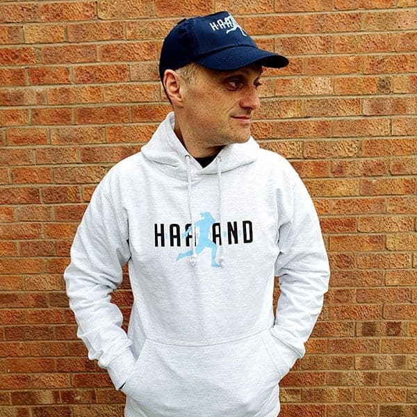 Haaland Celebration Light Grey Hoodie