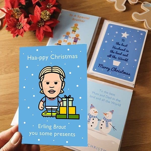 Haaland Christmas Present Card