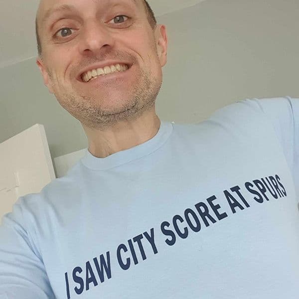 I Saw City Score At Spurs Sky Blue T-shirt