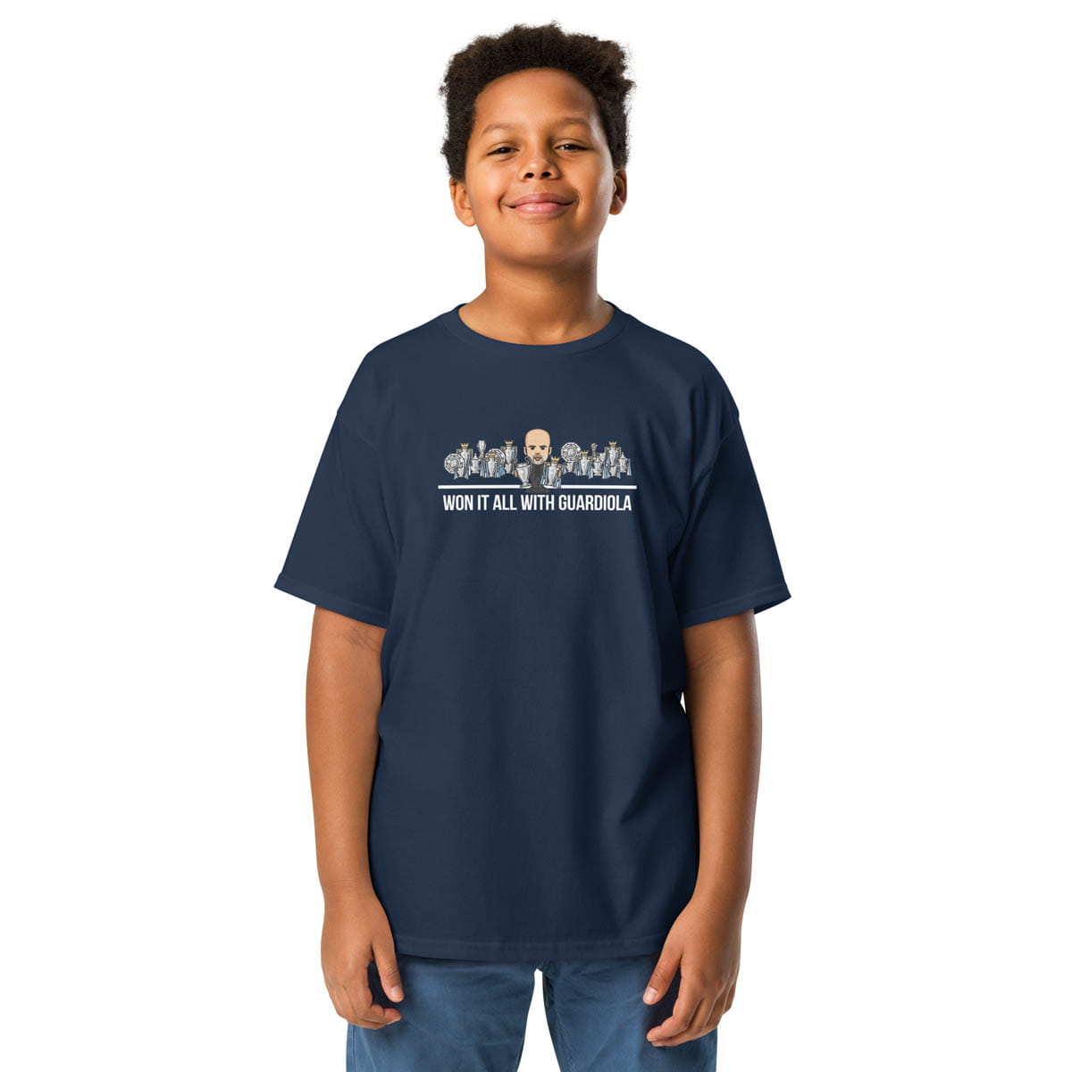 Children's Won It All With Guardiola Navy T-shirt