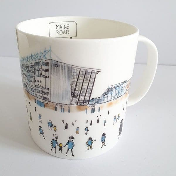 Large Bone China Maine Road Mug