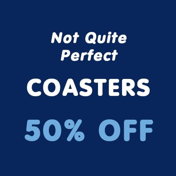 Not Quite Perfect - 4 Mystery Coasters For Β£8