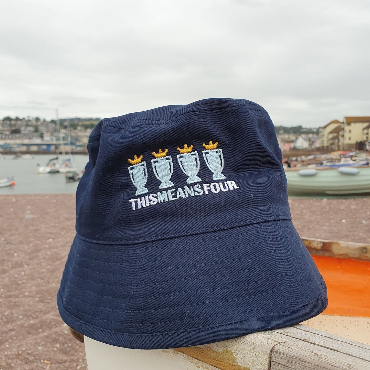 This Means Four Navy Bucket Hat