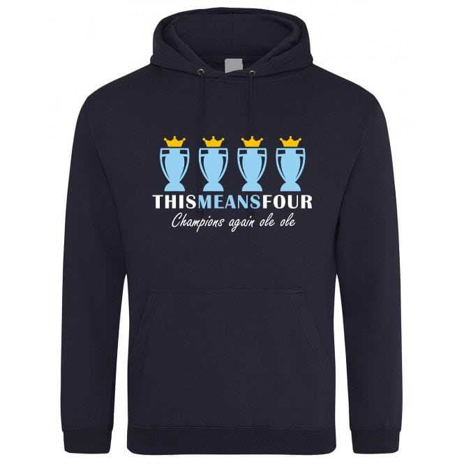 This Means Four Navy Hoodie