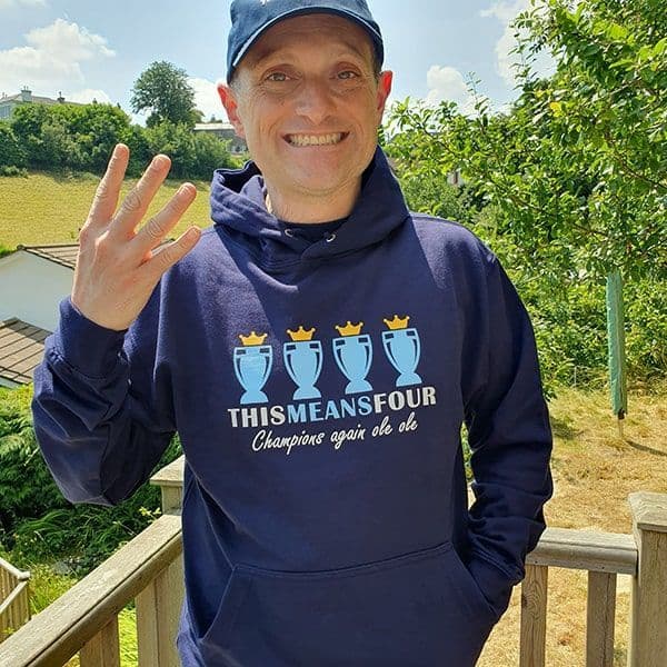 This Means Four Navy Hoodie