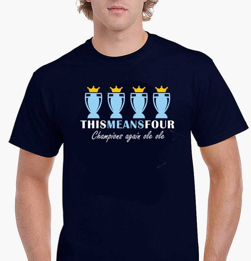 This Means Four T-shirt Navy