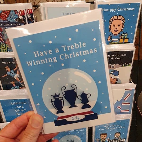 Treble Winners Christmas Card