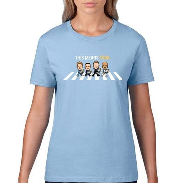 Women's 4 In A Row Champions Sky Blue T-shirt