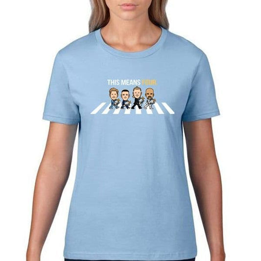 Women's 4 In A Row Champions Sky Blue T-shirt