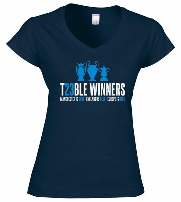 Women's Treble Navy T-shirt