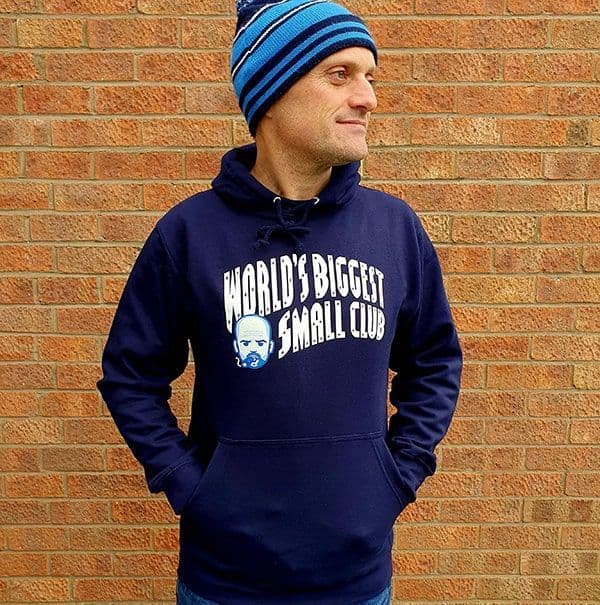 World's Biggest Small Club Navy Hoodie