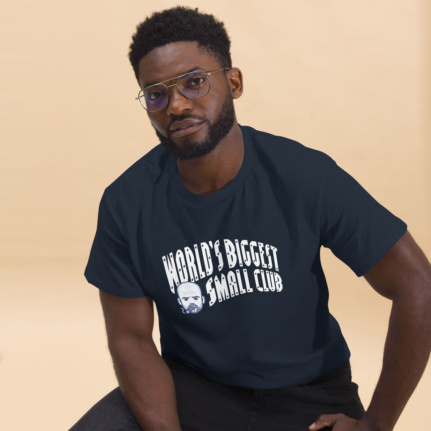 World's Biggest Small Club Navy T-shirt