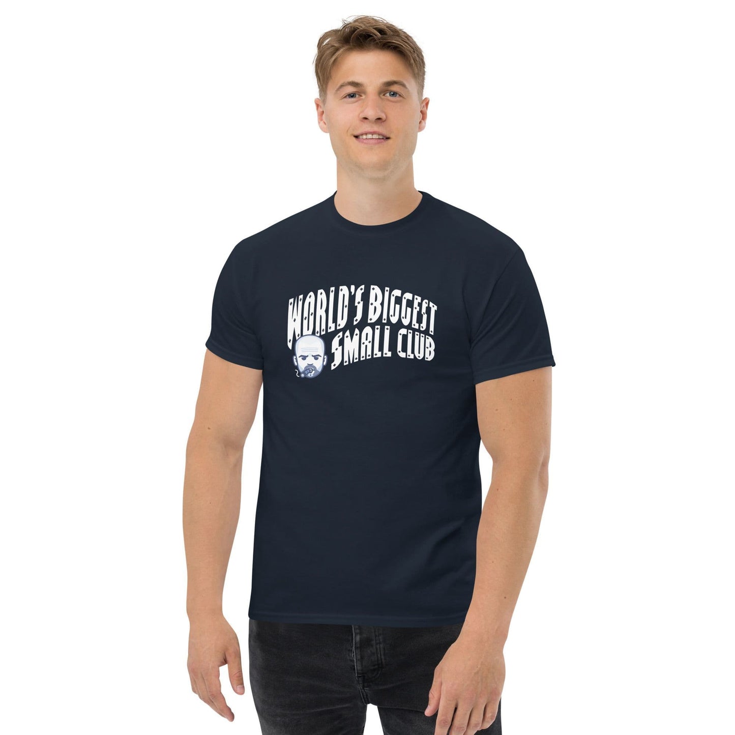 World's Biggest Small Club Navy T-shirt