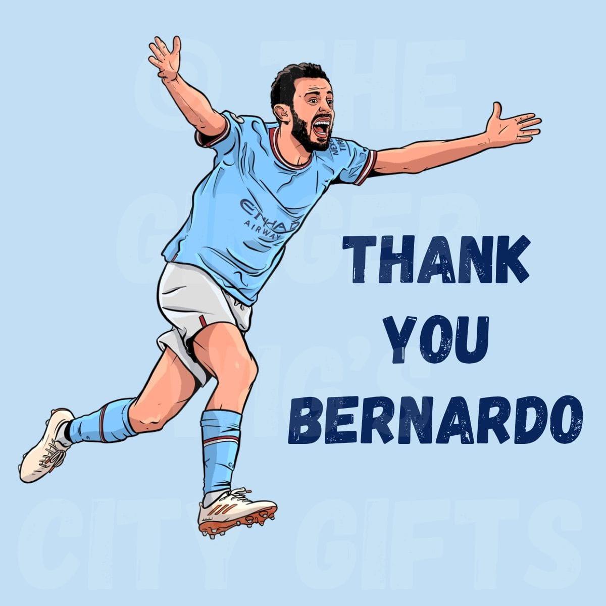 Bernardo Silva Celebrating 9 Years at Manchester City. Mugs, t-shirts and lots more for Manchester City fans