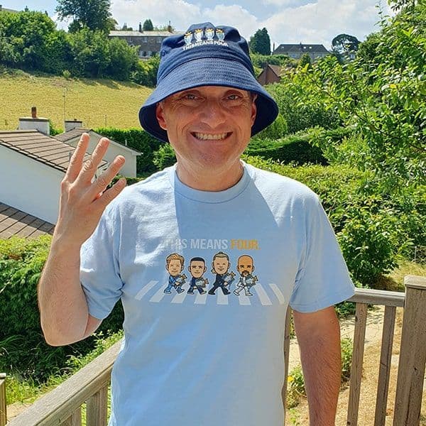4 In A Row Champions Sky Blue T-shirt
