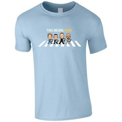 4 In A Row Champions Sky Blue T-shirt