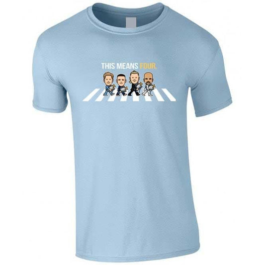 4 In A Row Champions Sky Blue T-shirt