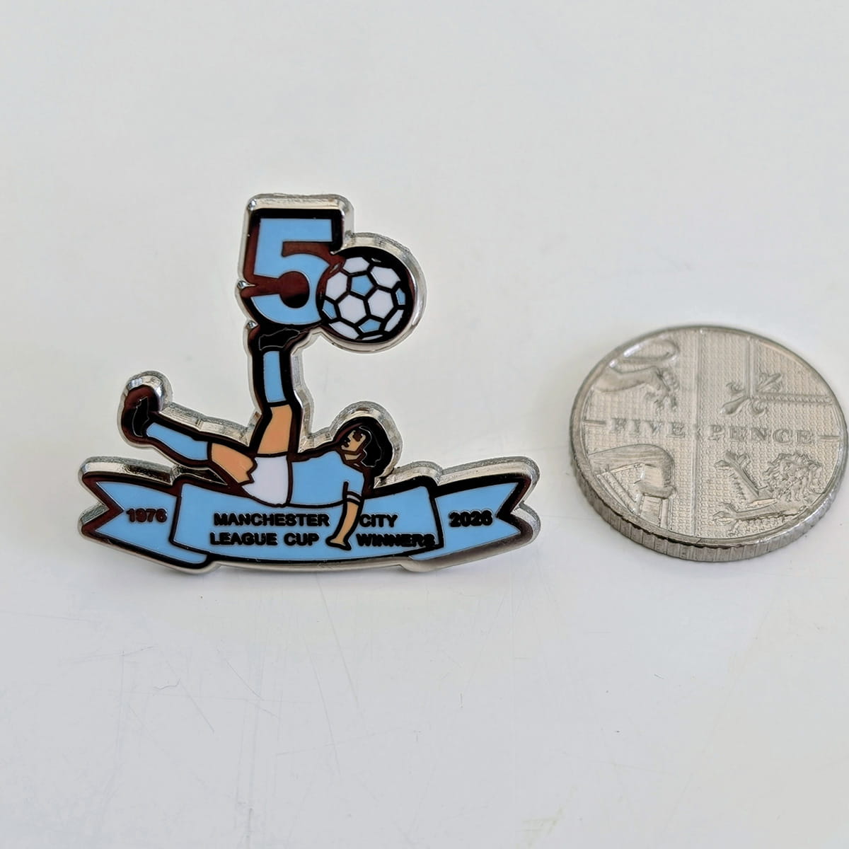 50th Year League Cup Anniversary Limited Edition Pin Badge