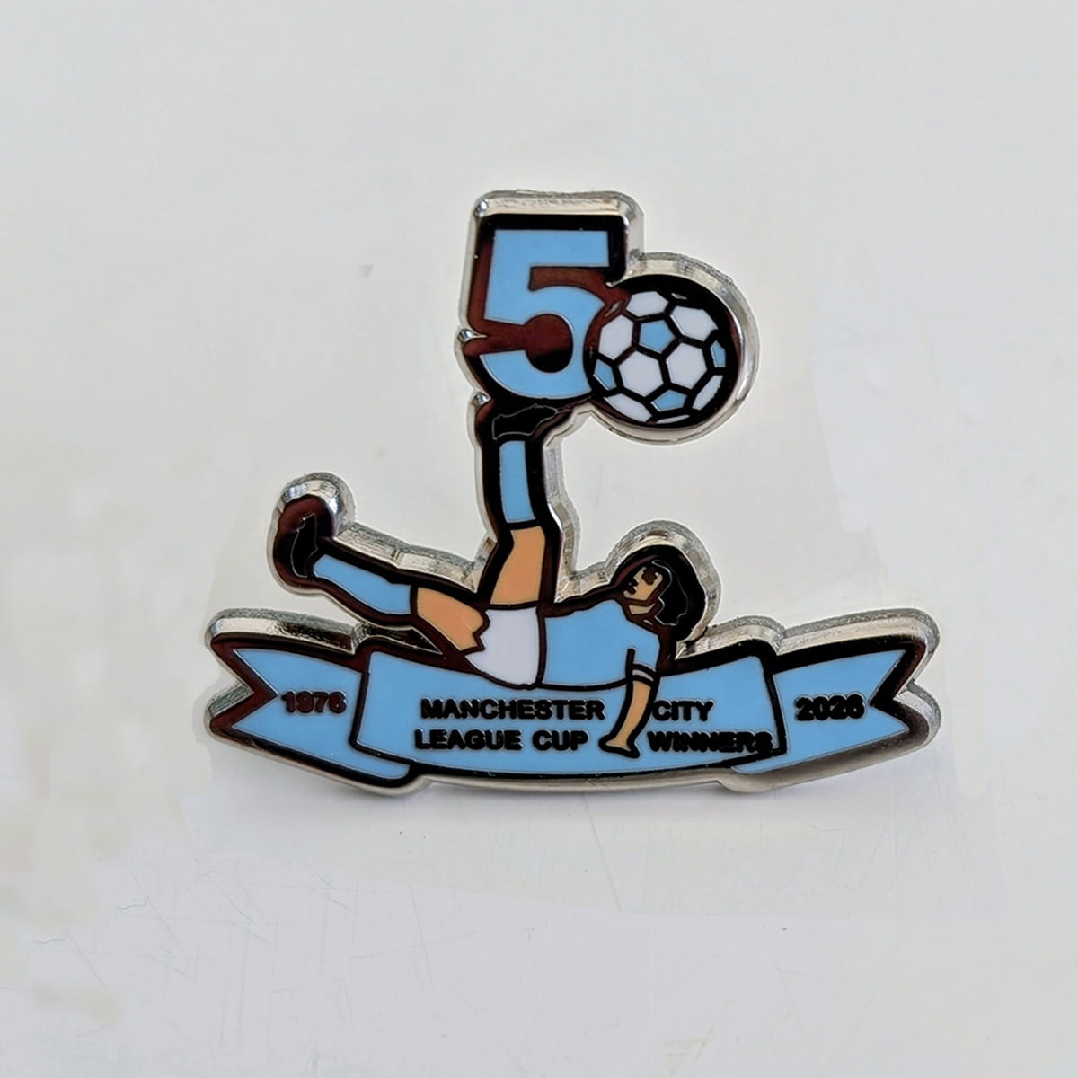 50th Year League Cup Anniversary Limited Edition Pin Badge