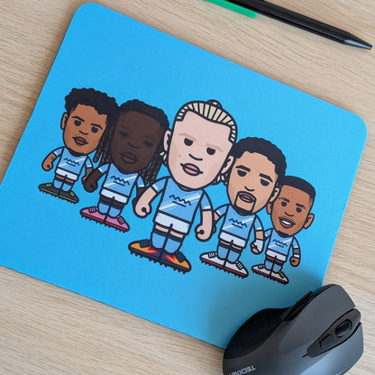 City Attack With Haaland Mouse Mat