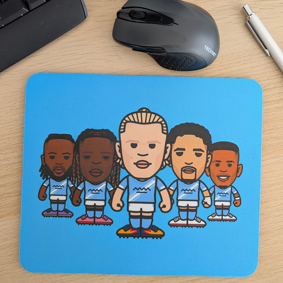 City Attack With Haaland Mouse Mat