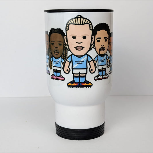 City Attack With Haaland Thermal Travel Mug