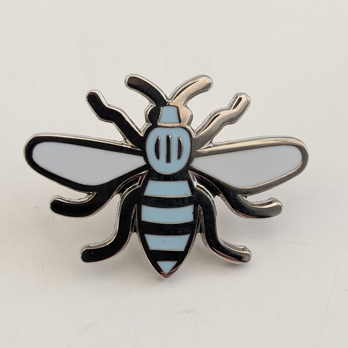 City Blue Bee Pin Badge