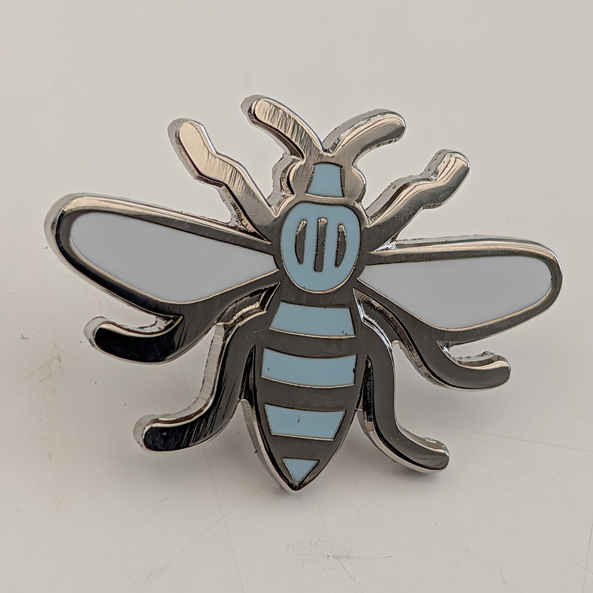 City Blue Bee Pin Badge